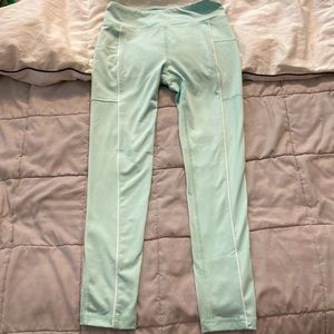 Light blue workout/athletic pants for girls.